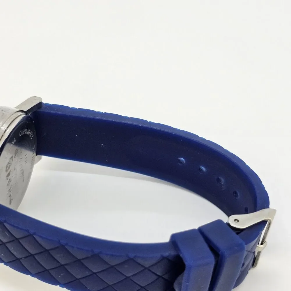 NY &‎ C Women's Watch 35MM Blue Dial Blue Plastic Bands New Battery
